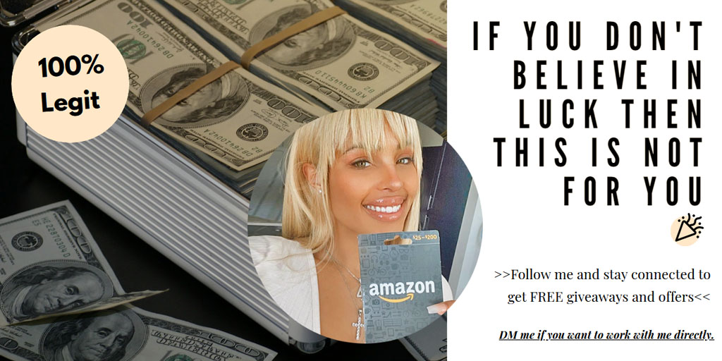 GJaasmin's tweet photo. I won so you can too.....
https://t.co/nx9XqOEVWD
#Amazon #amazongiveaway #giftcardgiveaway #cupons #makeMoneyFromHome #EasyMoney #CashAppFriday #howtomakemoney #onlinemoney #giftcards #LosAngeles #covid19 #WorkFromHome #earnfromhome https://t.co/l0dp6gv5QB