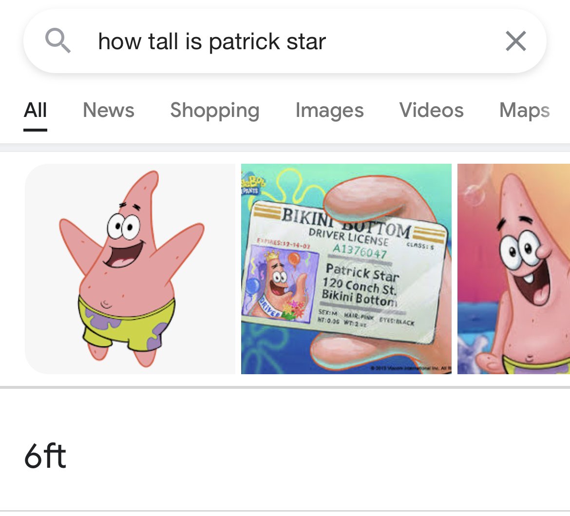 ð˜¼ð™–ð™§ð™®ð™–ð™£ On Twitter Patrick Star Is 6 0 Bro Worried Bout The Wrong Rock