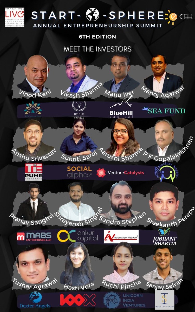 iimk_live's tweet photo. #Startups meet the #investors at the @ecell_iimk organized #startOsphere today! @iimk_live thanks the investors and the startups for their support, participation and wish them a fruitful #DealDay. @IIMKozhikode https://t.co/S3VSYfVzIu