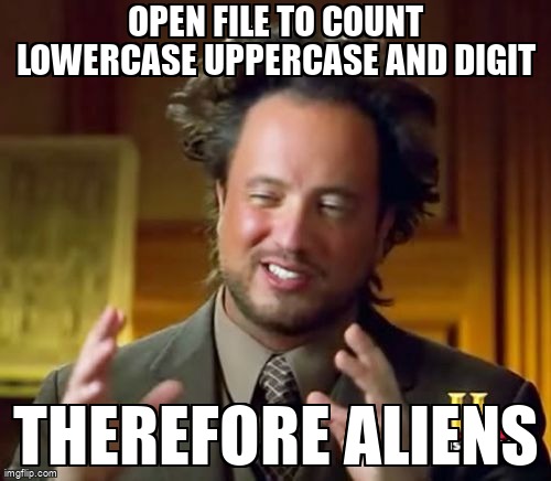 overflow_meme's tweet image. Open file to count lowercase uppercase and digit stackoverflow.com/questions/6651… #fstream #file #cpp #string