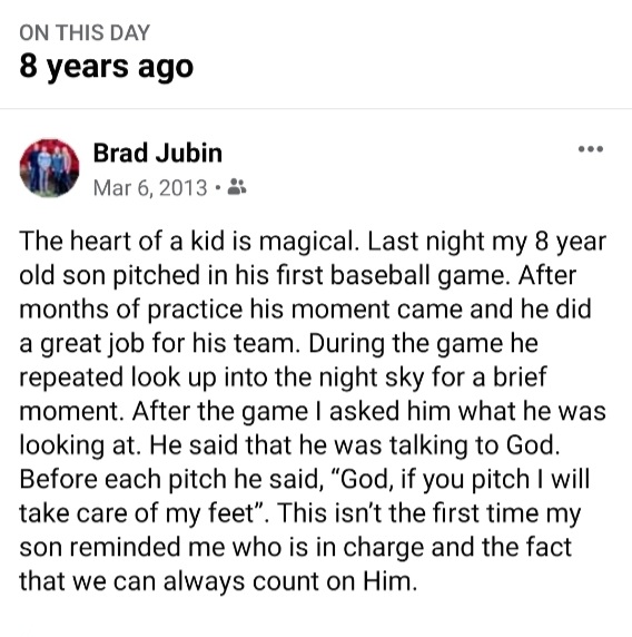 BradJubin's tweet image. 8 years later @ChristianJubin 's faith is stronger than ever and he's still striding down the mound for the glory of God!
⚾ 💯 ❤️ ✝️ 🙏💪🏼
#OwnYourProcess
#TrustTheLord
