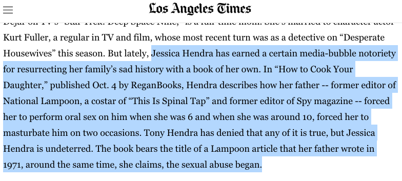 AnOpenSecret's tweet image. Rob Reiner, Hollywood royalty, pays tribute to drugged out pedophile Tony Hendra, who stored piles of cocaine in the fridge, and forced his own daughter to perform oral sex on him when she was only 6 years old.
