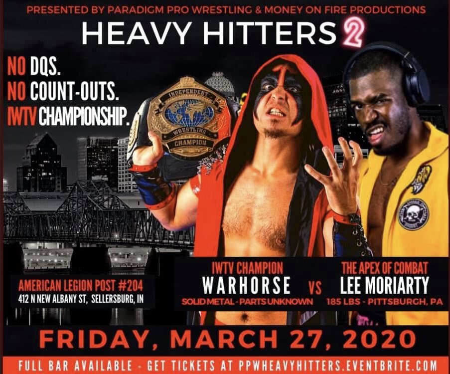 ParadigmProWres's tweet photo. Congrats to @apexofcombat on becoming the new @indiewrestling Champion!

Fun Fact: He was scheduled to get an IWTV title shot at #HeavyHitters2 before coronavirus shut down the world.

 #HOSS2021 https://t.co/1iH2uqhsPM