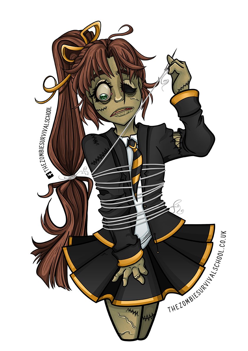 itsDemiOh's tweet photo. A character I got to create for thezombiesurvivalschooluk , lots of creative freedom and room to play, I had so much fun! Thanks so much for working with me!♡

#zombie #monstergirl #commission #animecommission #melbourneartist  #halloween #halloweenvibes #undead #zombiegirl https://t.co/gYKkDXrXJ4