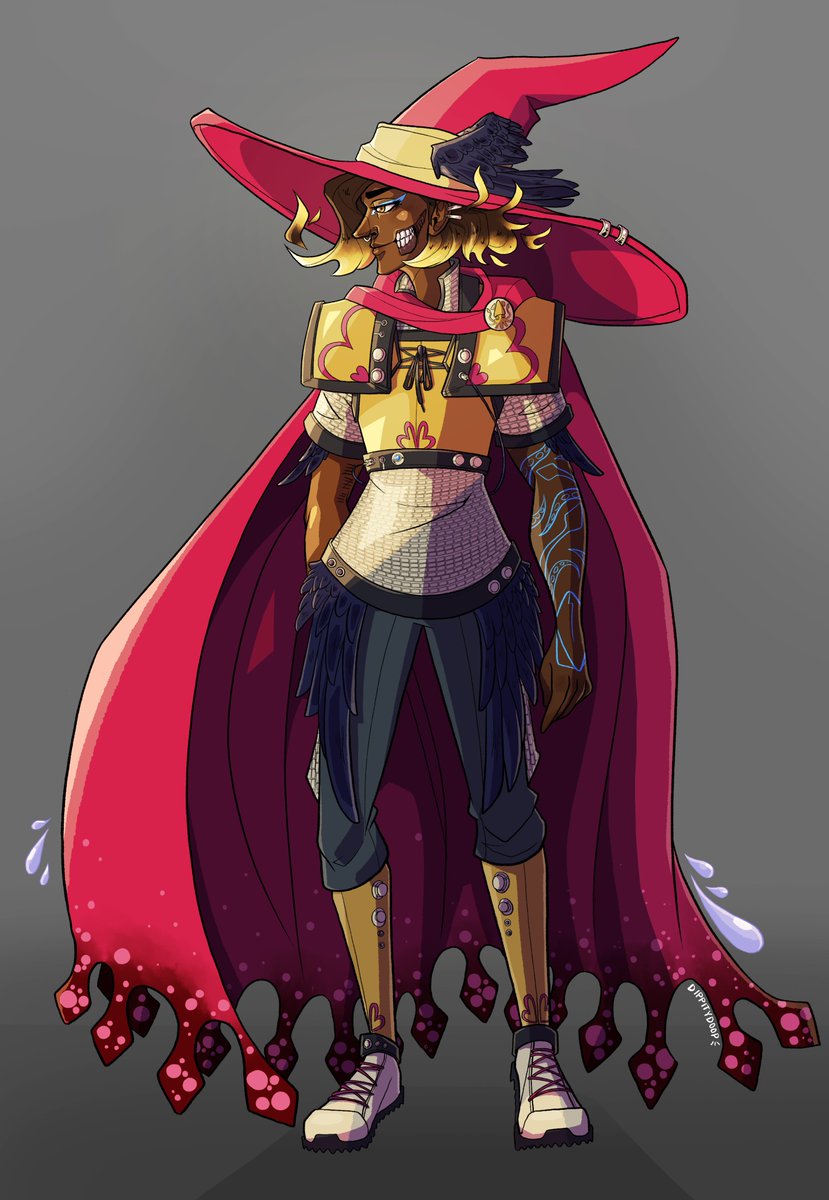 it's jaylen! @Monthenor  commissioned me to draw Jaylen in their absolutely RAD idea of armor that looks like an amp, combining elements of different teams that she's been on!

#blaseball