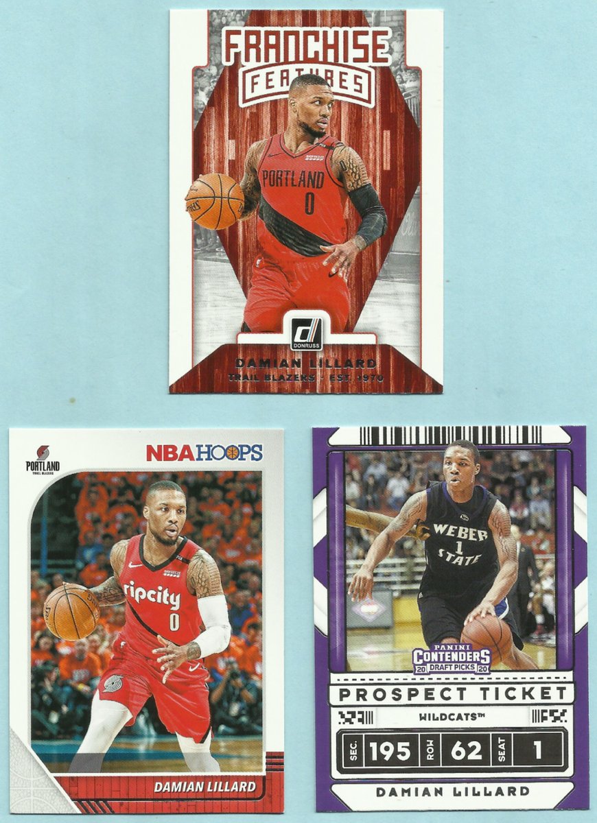 One free Damian Lillard card was fun, is this 3 times better? Like &amp; retweet for a chance to win this group of Lillard cards, and be sure to check my feed for more Trailblazer card team sets ending tomorrow to benefit <a href="/AHAOregon/">AHAOregon</a>  - thanks again to all and good luck!!

#RipCity