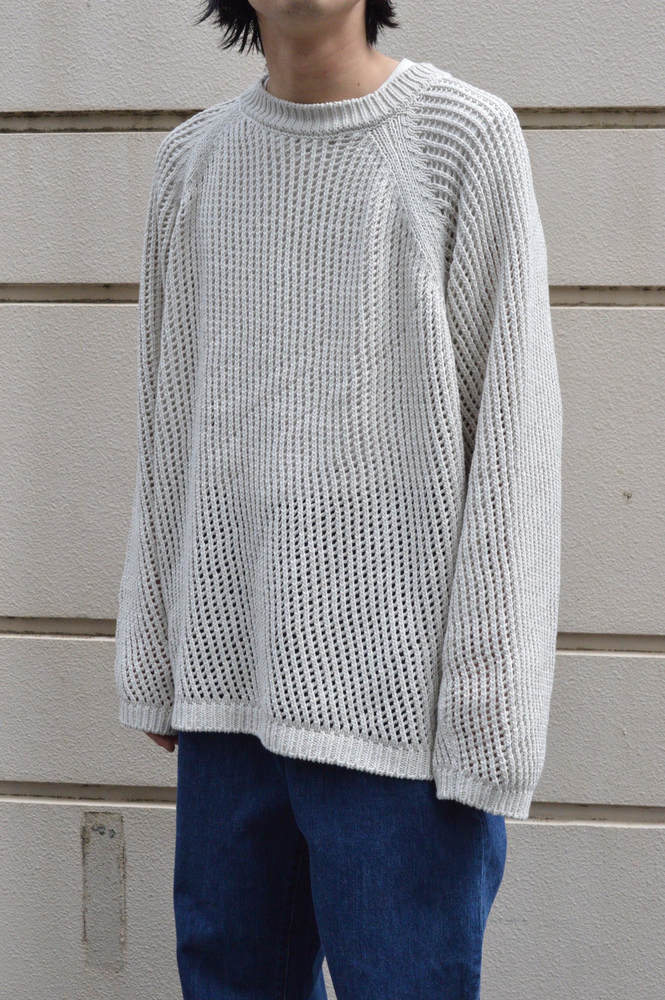 UNUSED 3G crew neck mesh kint | musicsajo.hu