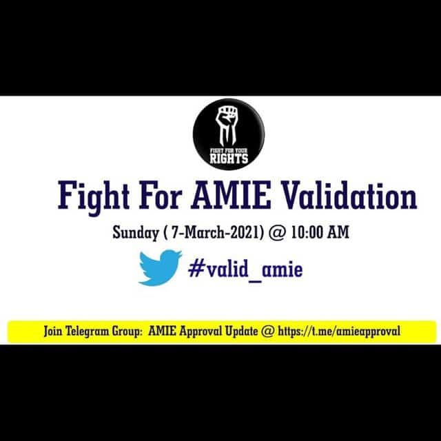 iamSSR002's tweet photo. What about us Sir ? We are diploma working professionals doing our higher studies with AMIE . Please think about us .. it's a matter of lacs of students . @DrRPNishank @EduMinOfIndia @PMOIndia @HMOIndia @JharkhandCMO https://t.co/uGsGM2VQwX