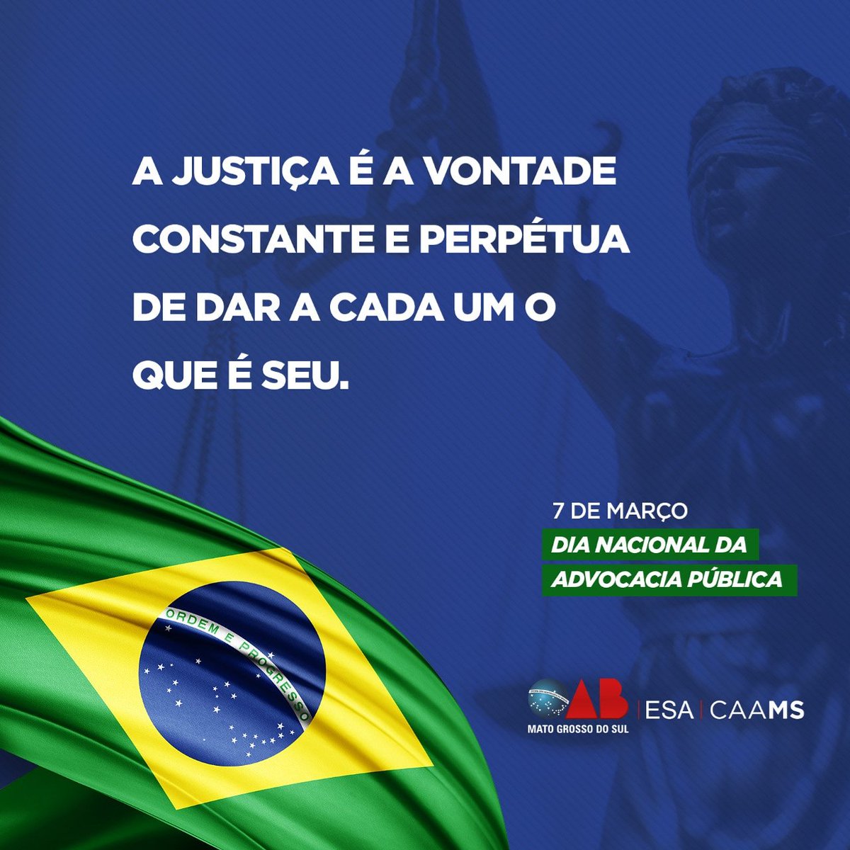 oab_ms's tweet photo. A OAB/MS parabeniza a todos esses profissionais que militam na defesa dos interesses públicos e para garantir a segurança jurídica das políticas públicas.
#OABMS #AdvogadoPublico #Homenagem https://t.co/UqkUSt4Spf