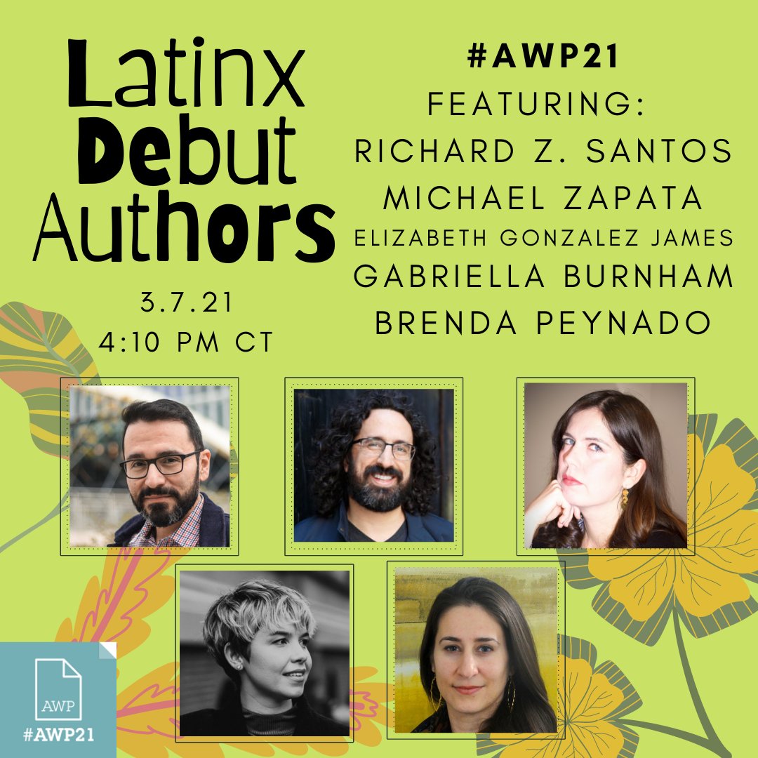 I was on this panel with amazing Latinx Debut Authors and will be live chatting through the streaming at #AWP21, 4:10CT.  See you there!  I mean, what better way to pregame for that Harry and Meghan interview? #latinxbooks #latinx #DebutNovel #2020debuts #2021debuts