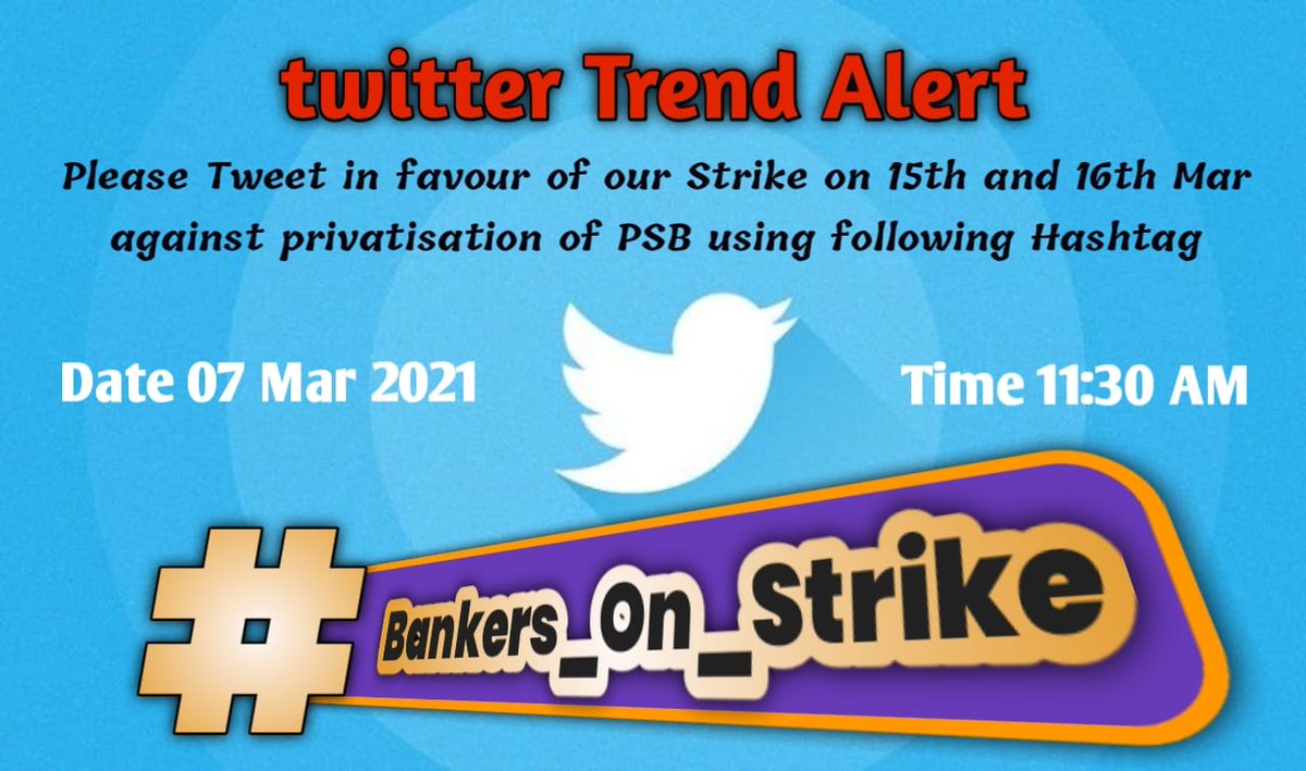 AvnishKumarmee3's tweet photo. Please use the right trend 
#Bankers_On_Strike https://t.co/4Hahaa2gIR