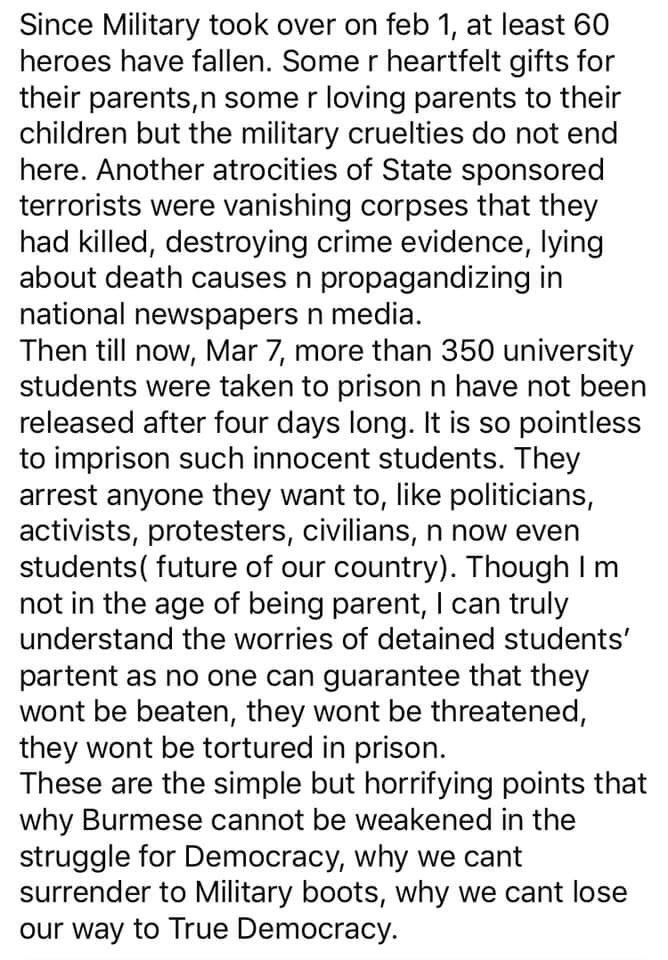 AutumnB49165181's tweet photo. #WhatsHappeningInMyanmar 
#Mar7Coup https://t.co/zeD0jZ7Vq1
