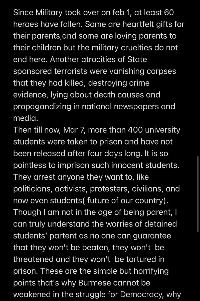 MilkTeaMM_MTAM's tweet photo. Open letter from Myanmar's Citizens. Situations Happening in Myanmar and all the Fear and concern of staying under the Military boot are included. We all strongly condemn the Military Coup and Reject Dictatorships. 
#SaveMyanmar 
#WhatsHappeningInMyanmar https://t.co/Bsqfoy7NtE