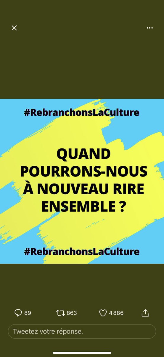 LouisJulienP's tweet photo. #rebranchonslaculture OUVREZ NOS CINEMAS.  Rions ensemble. 
#intermittentendanger https://t.co/ZF9hRATS51