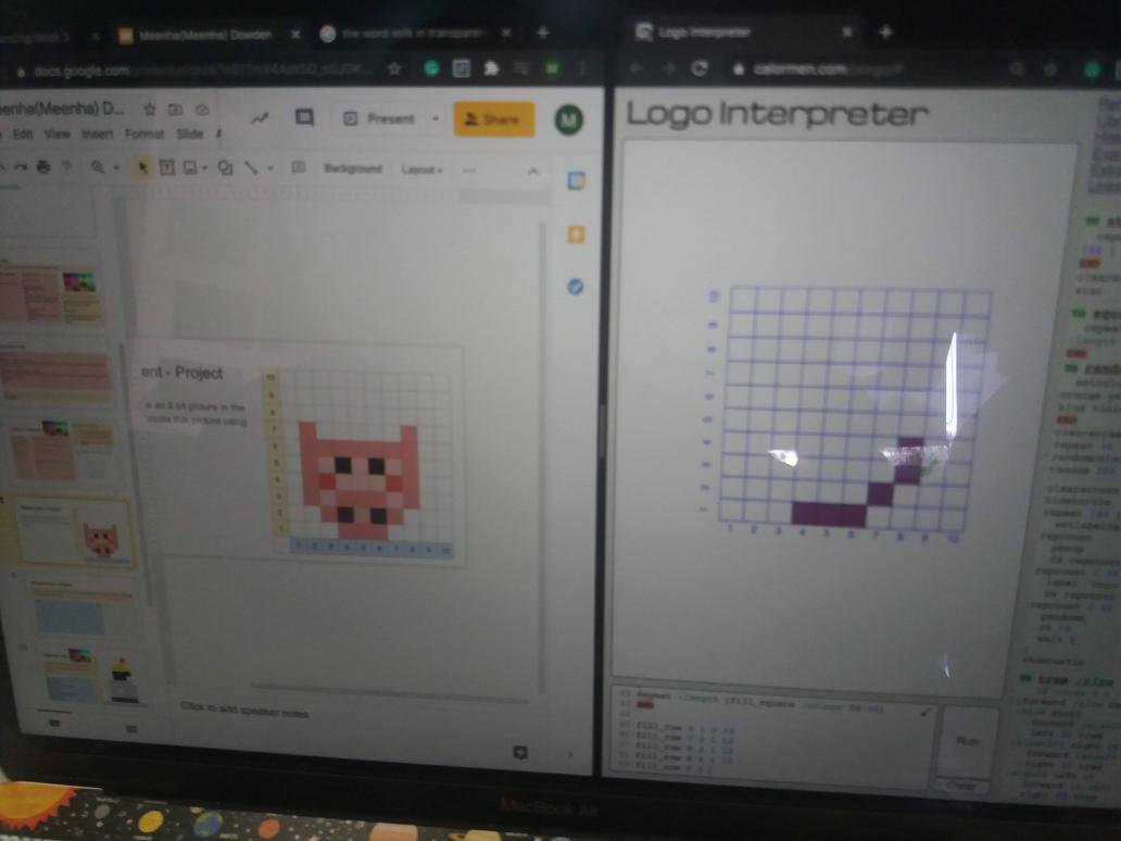 DavidW_S107's tweet photo. I love the ease in which Logo can get students programming graphics from scratch. Kudos to Y8 for getting some of these to animate already! @StAndrews_107 #CognitaWay https://t.co/vi0Ggh1jVR