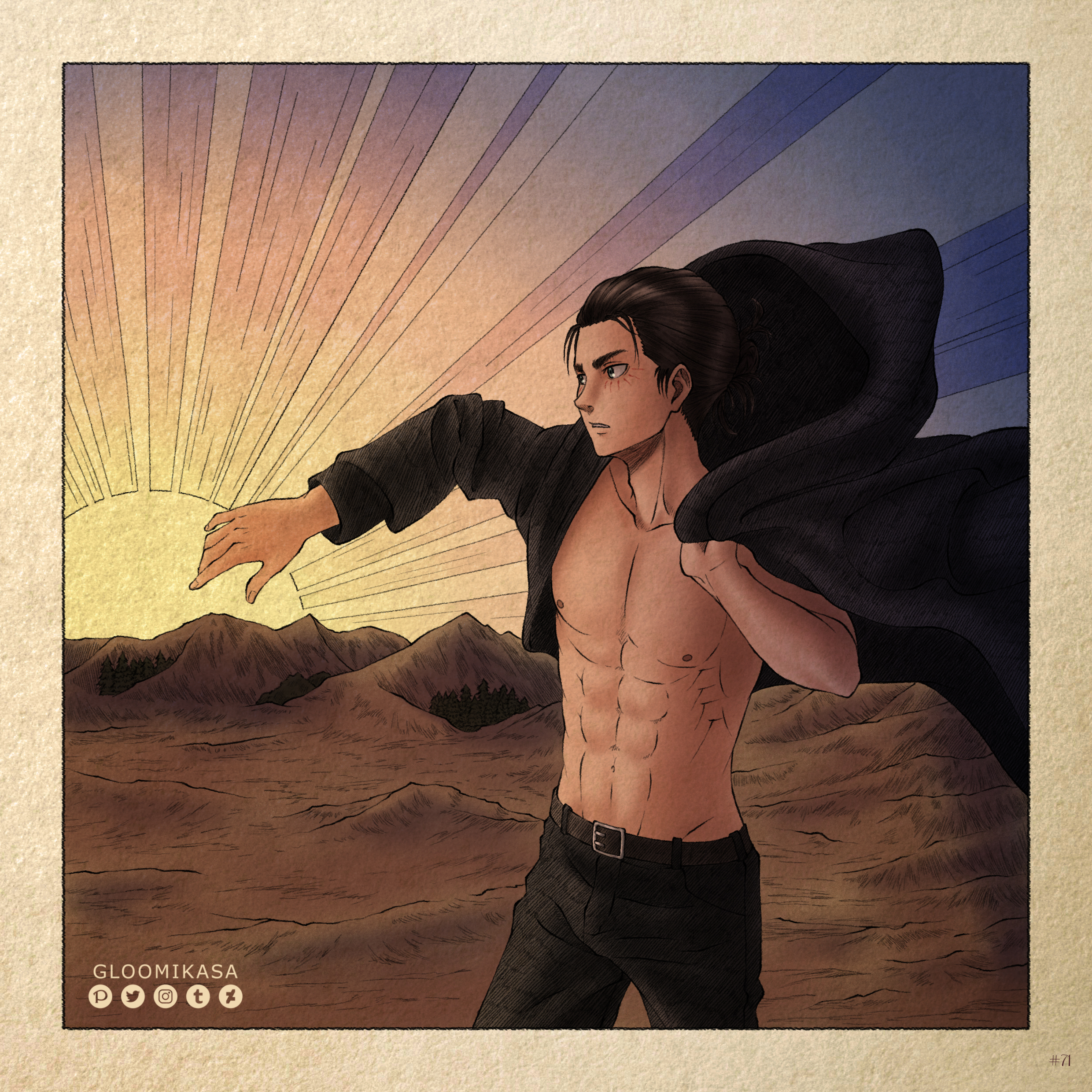 Gloomi 導く者 進撃の巨人 71 エレン イェーガー Erenjaeger Attackontitan Aot Snk Shingeki T Co Fzojfzjnje Twitter