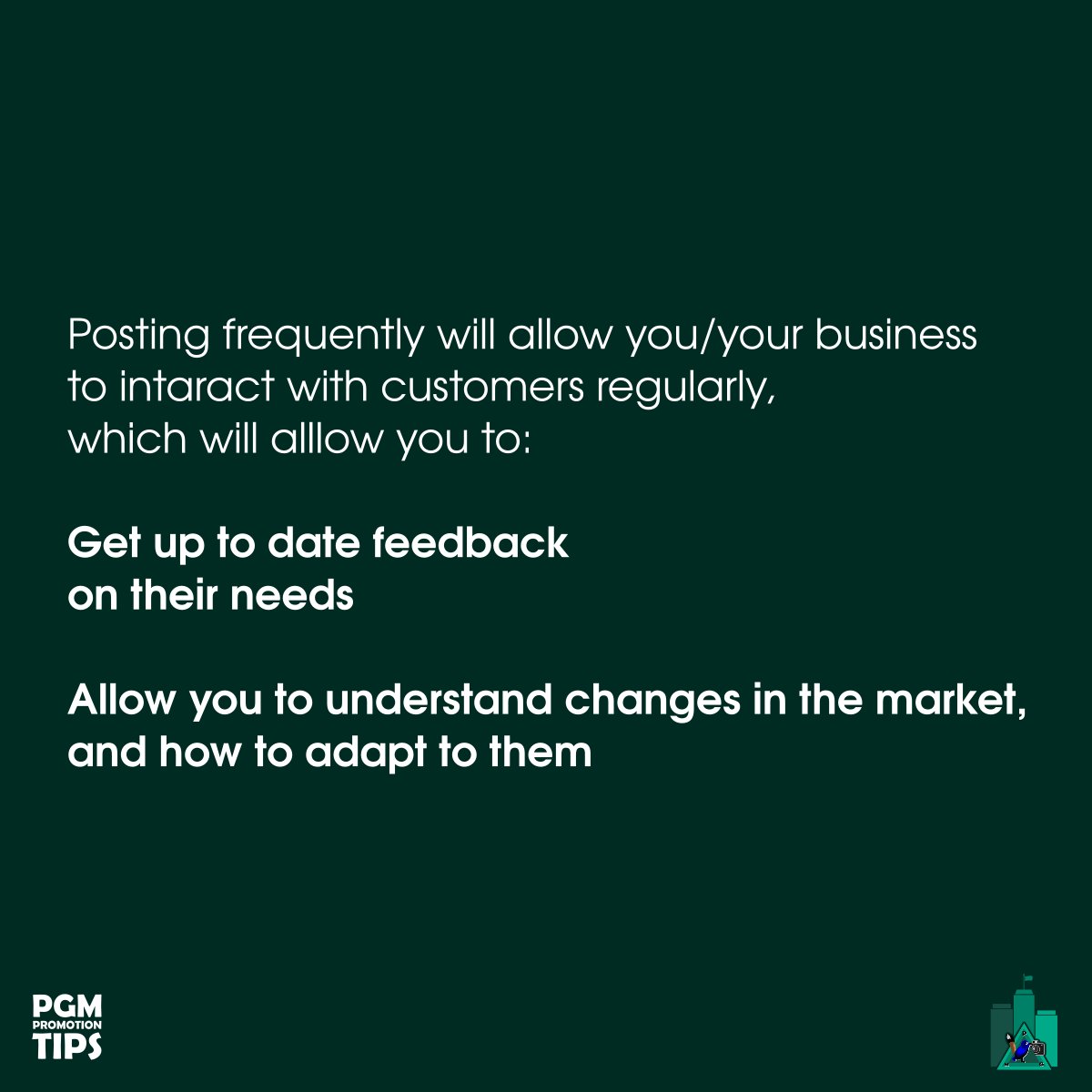 pgmbrand's tweet photo. This post a part 2 of our previous post.
As creators and businesses, we have to adapt to the 21st century to find customers. 📱 

• "Providing the bait"
• #DifferenceIsInfluence 

#Marketing #socialmediamarketing #businesstips #Entrepreneurship #GraphicDesign #DigitalMarketing https://t.co/TbLHaeMGaw
