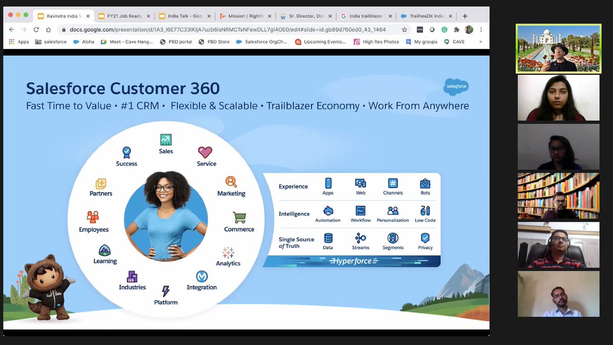 sagarjaipareek's tweet photo. Thank you @kavindrapatel for taking out time for the students #SalesforceForStudents. This was the best session we ever had for @salesforce student community in India. @trailhead. A year long training on Salesforce ended up with motivation! I wish my students brighter career. https://t.co/XoKd3MA6Ec