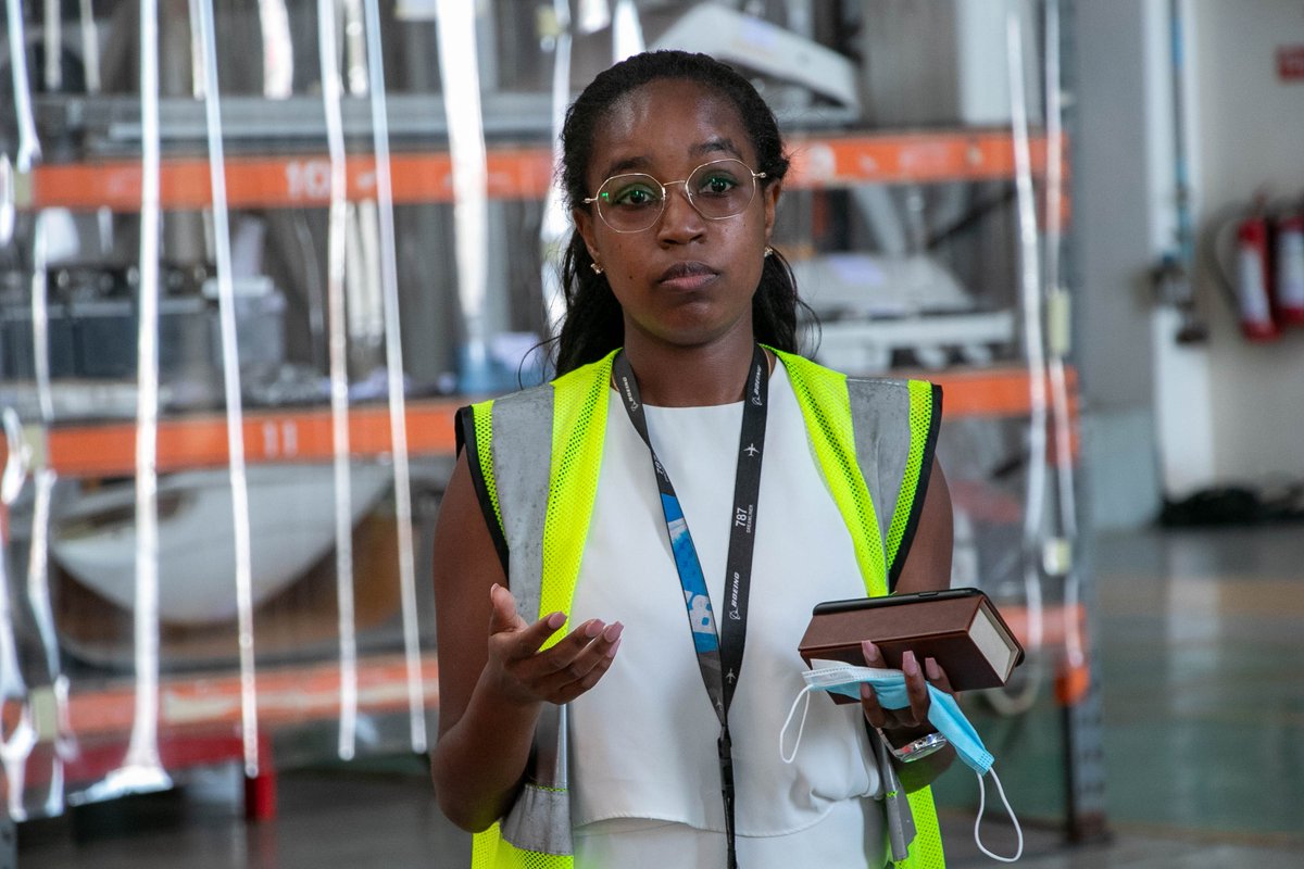KenyaAirways's tweet photo. We're privileged to have amazing team members, including those who worked on the historical repurposing of our first @Boeing 787 Dreamliner into a cargo "preighter". Meet Hazel Wachira who played a lead role in this project. 
https://t.co/kXqKzUGSLP #IWD2021 #ChooseToChallenge https://t.co/M5LqRTdIn2