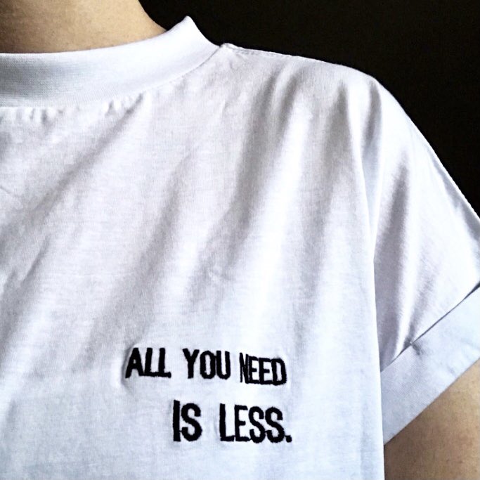 LisForth's tweet photo. All you need is less. - #minimalism https://t.co/MteE8AoFn1
