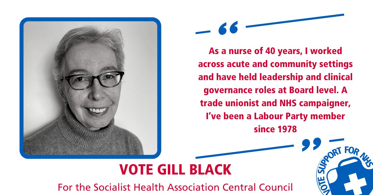 Gillian47009236's tweet photo. Iโm standing in the #SocialistHealthAssociation elections with #SupportForNHS candidates for a strong, progressive and inclusive SHA and for a Keir Starmer led govt.
VOTE
๐ณ Katrina Murray for Chair
๐ณ Martin Brooks for Treasurer
๐ณ Jean Hardiman Smith for Secretary https://t.co/yU5SocViD8