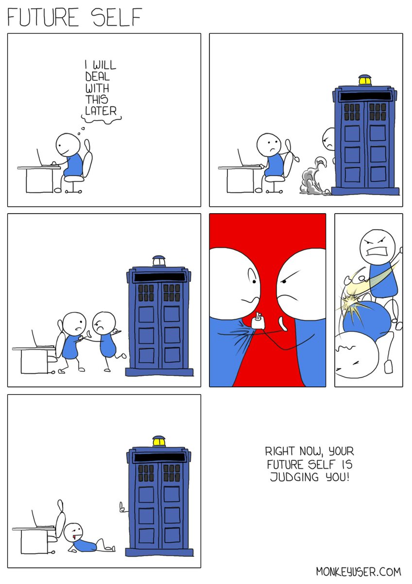 bobjiang123's tweet image. #monkeyuser future-self Future you tells now you.