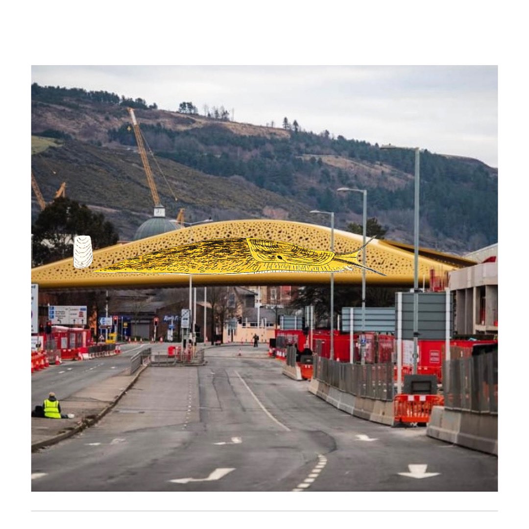 delythaneira's tweet photo. Swansea council have really outdone themselves... behold the “Golden Slug” https://t.co/gPg92BC6Oo