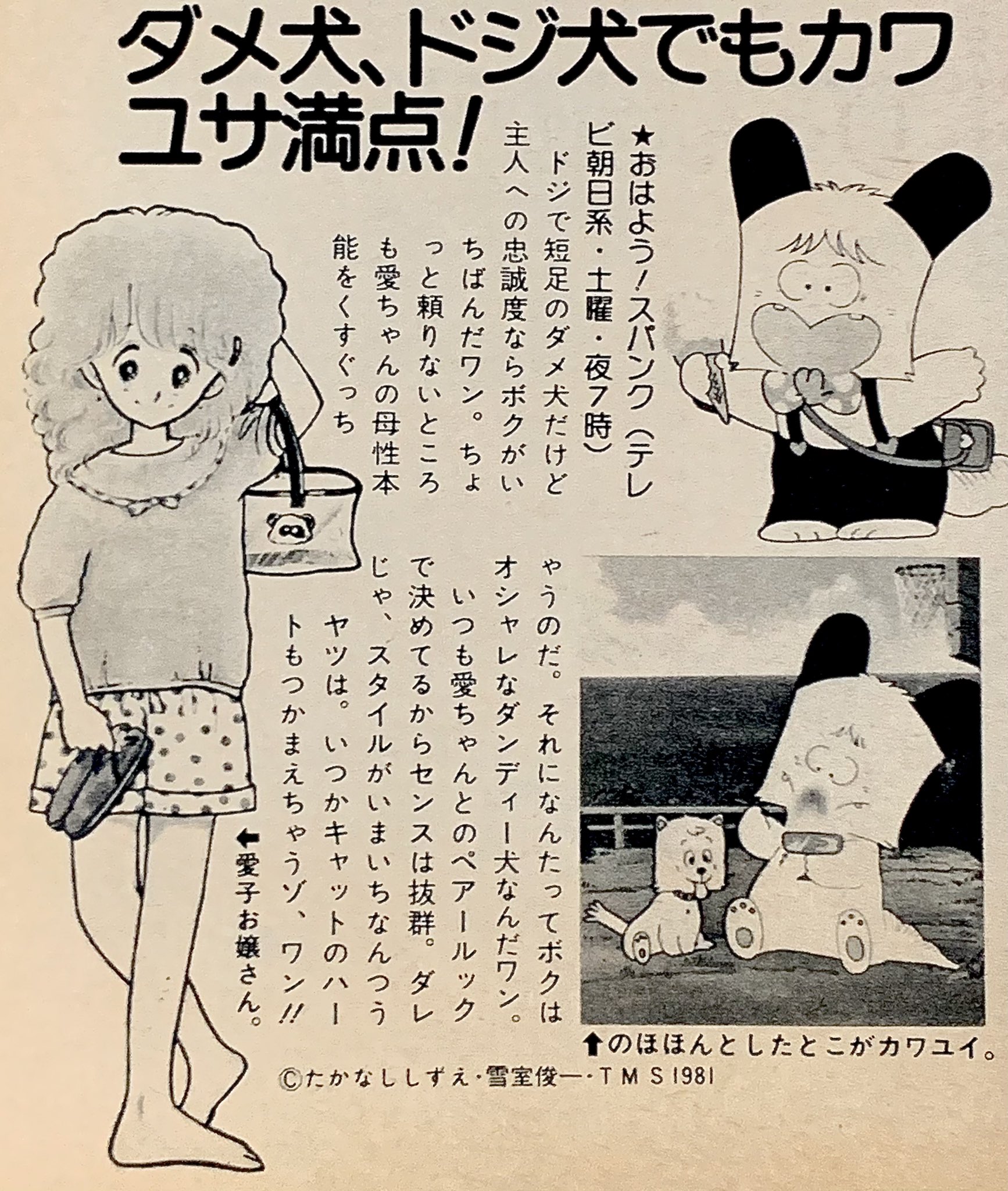 تويتر 昭和太郎 على تويتر おはよう スパンク スパンク役 つかせのりこさんのインタビュー記事と番組紹介記事2種 T Co Aqzp3w593p