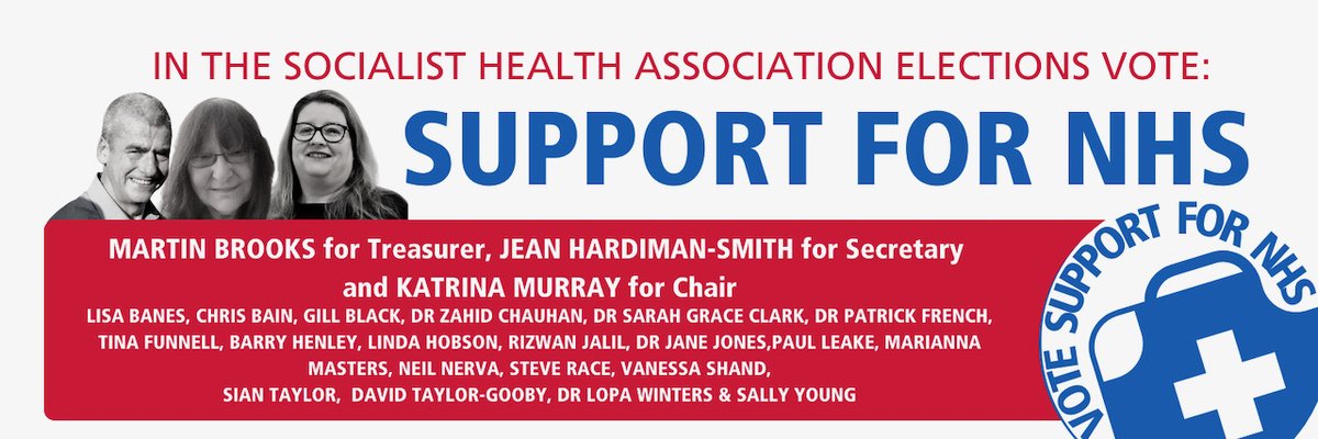 Gillian47009236's tweet photo. Iโm standing in the #SocialistHealthAssociation elections with #SupportForNHS candidates.
You have 20 votes in the ballot for Central Council members - please back me and other
#SupportForNHS candidates.
@SallyYo55351645
@smt49
@Midwifesupastar
@steve_race
@redstarneil https://t.co/aA3h0U0dch
