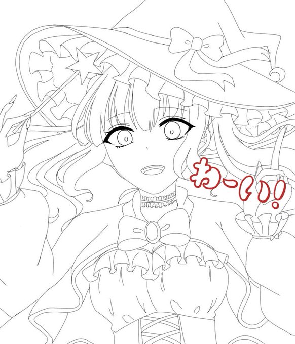 やっと線画できた✨٩( ¨̮ )۶
色塗り開始!(((* ॑˘ ॑* ≡ * ॑˘ ॑*))) 
