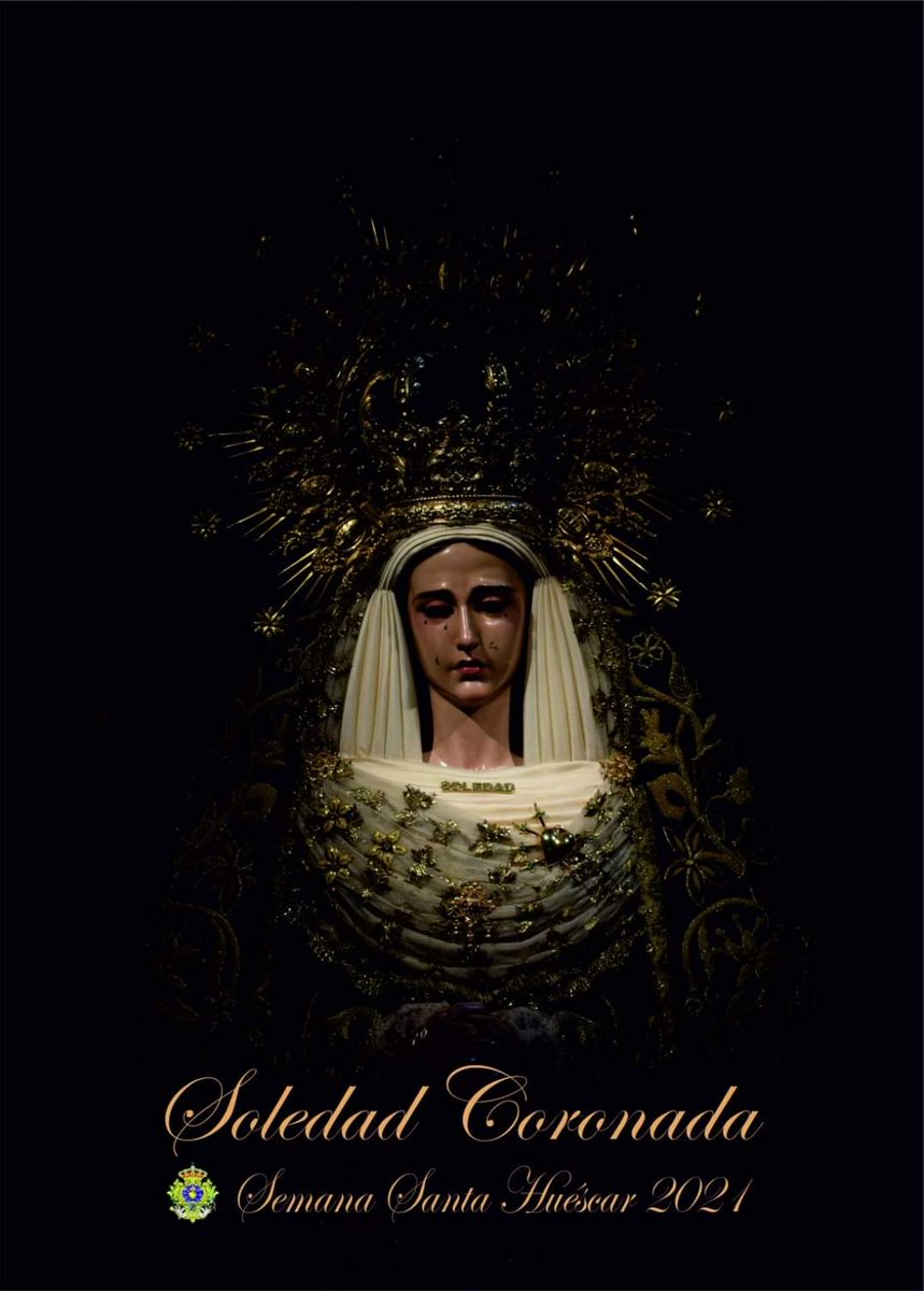 Cartel Oficial de nuestra Hermandad <a href="/SoledadHuescar/">Hdad Soledad Huescar</a> para la Semana Santa 2021.
#SiempreSoledad 💜