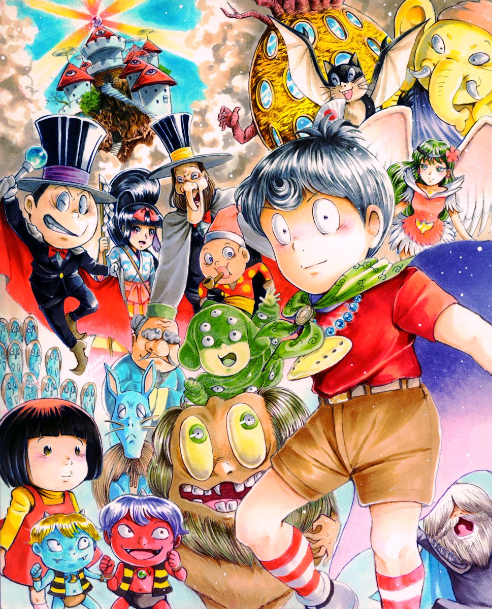 水木しげる生誕祭99 取り急ぎ 新アニメ 悪魔くん 始動おめでとうございます Mi Notaur 原稿しますのイラスト