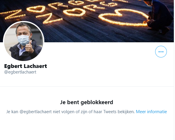 kaatwint's tweet photo. @dannythurion @VermeylenS @BetVam @egbertlachaert @openvld Maanden geleden al geblokkeerd. https://t.co/H2RYCkdLxs