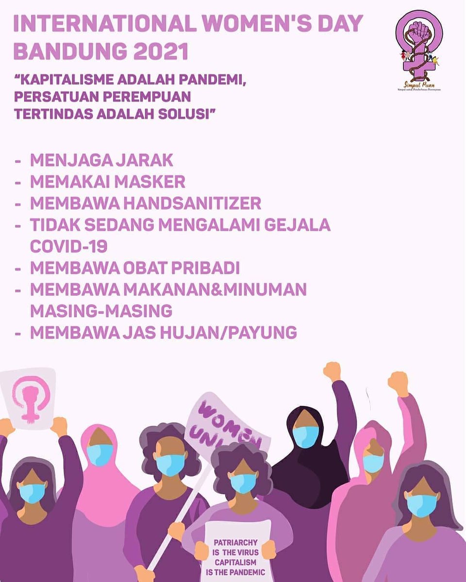Besok di Bandung!!!

*Tetap Patuhi Protokol Kesehatan

#IWD2021 #InternationalWomensDay