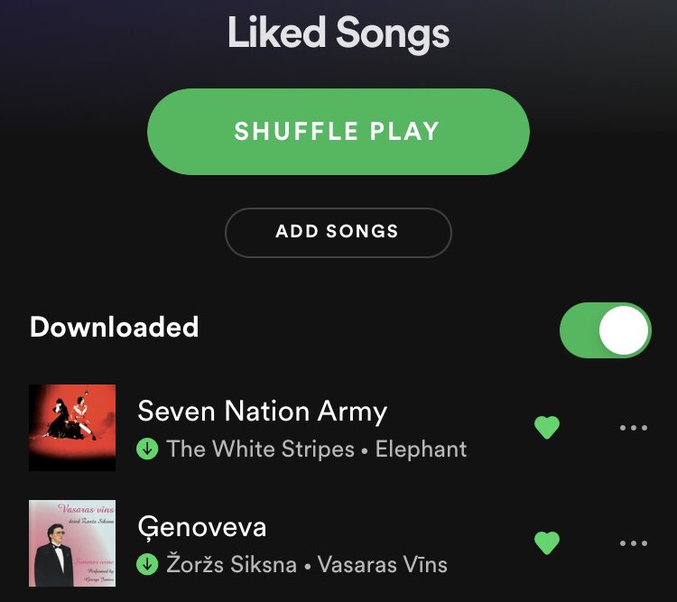 kohanovs1's tweet photo. Iespaidīgi, ka manā playlistē vienu minūti Tu vari klausīties Seven Nation Army, bet nākamajā jau Genoveva https://t.co/OiH1Yo6dQT