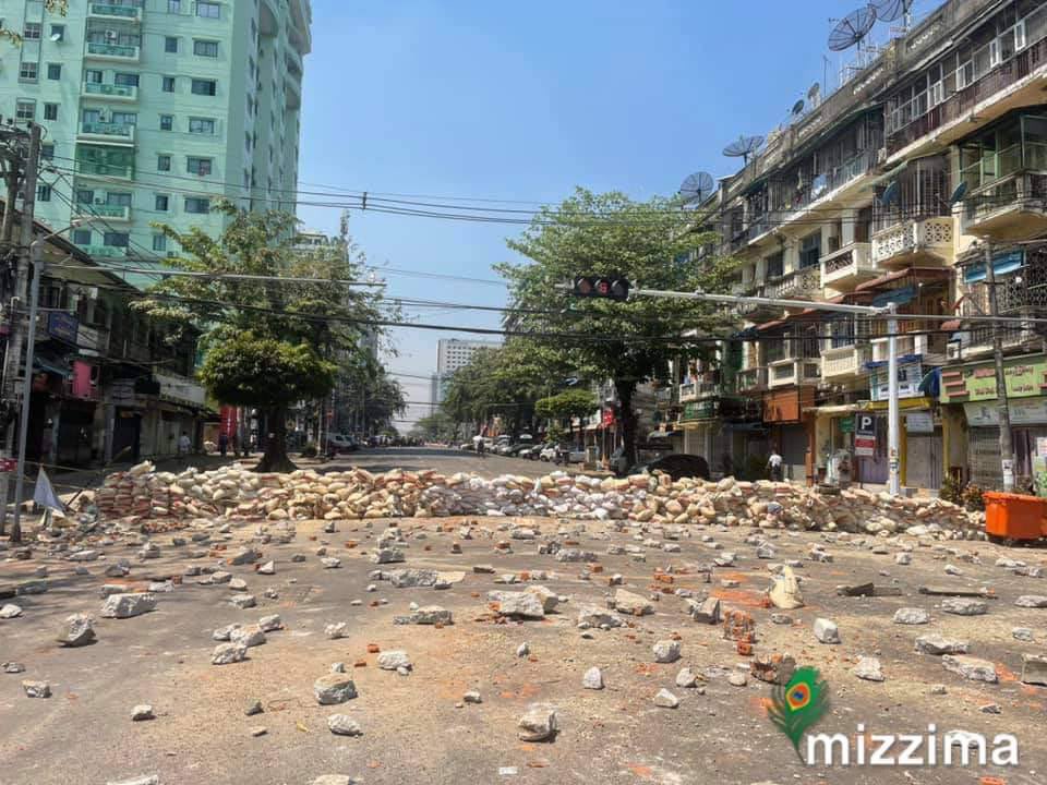 Sit-in protest crowd in Anawrahta  road, yangon.
R2P FOR MYANMAR
#Mar7Coup
#WhatsHappeningInMyanmar