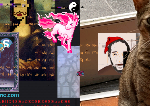 6/ It is a story rather, of artists and users whose contributions are literally butting up against each other; Informing one another and fighting for their place on a finite canvas. 

Their contributions conflicting, coexisting, reducing, or inspiring each other. 
It's happening.