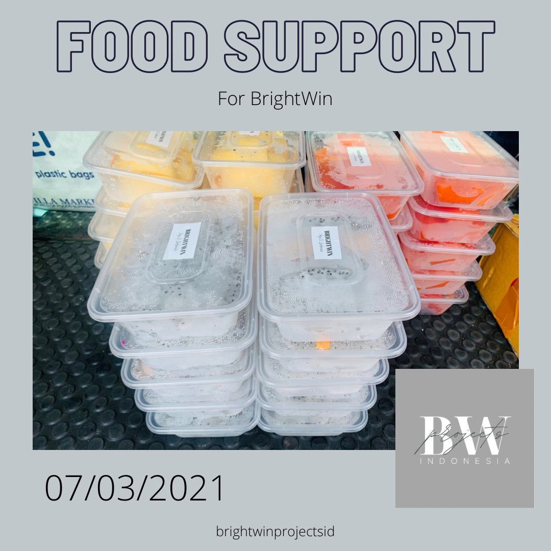 bwprojectsID's tweet image. 📌FOOD SUPPORT 07/03/2021📌

Our food support has been delivered for BW to enjoy! We hope you&apos;ll like it! 🤍💚

30 Sets of Fruits Boxset🍱
For BW &amp;amp; crews 

From
&quot;BRIGHTWIN projects Indonesia”
@bwprojectsID 
@bbrightwin_ofc 

Special Thanks to 
@plusone_one 
#bbrightvc #winmetawin