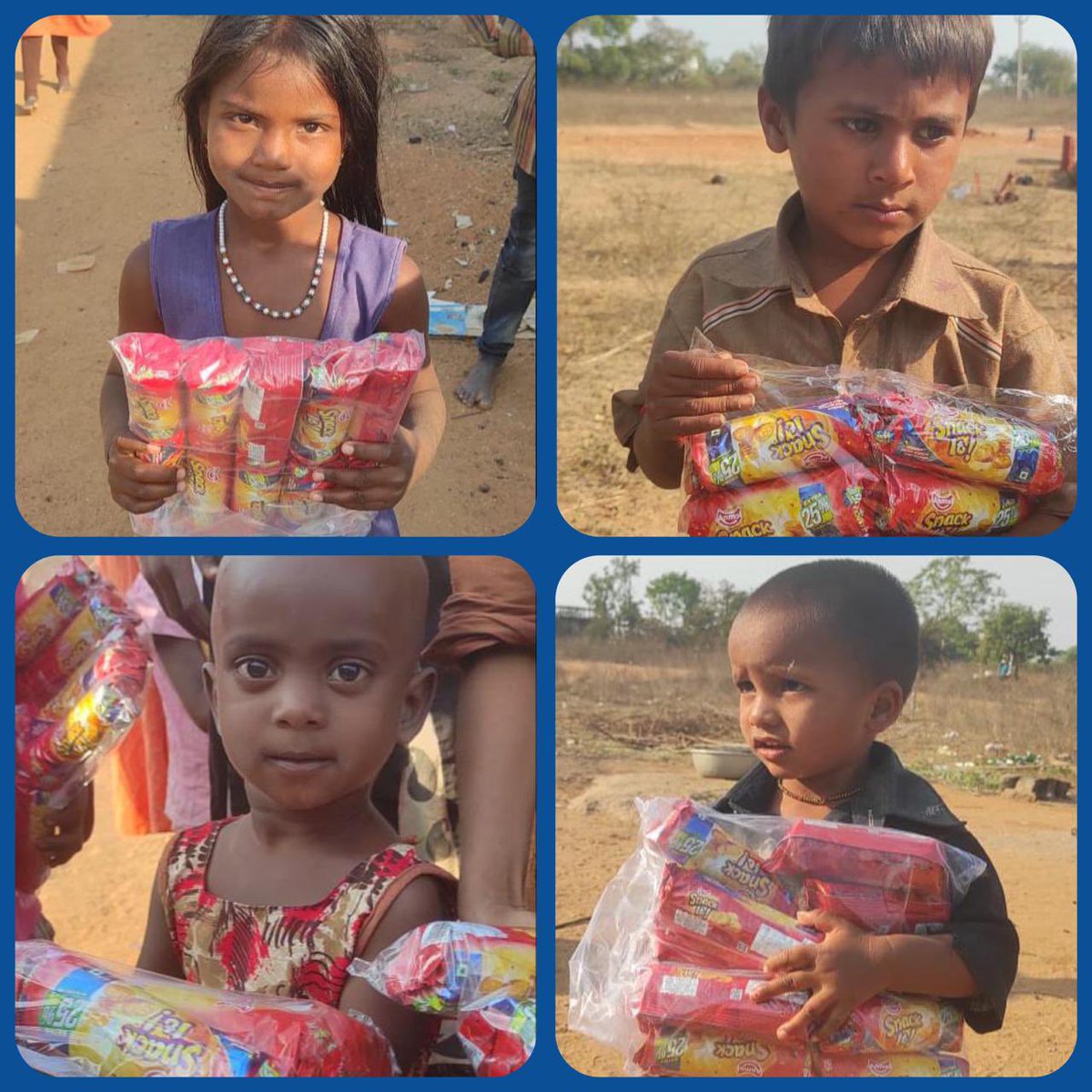 kartha_ngo's tweet photo. Namasthe All 🙏🏻 
On the request from Anmol Biscuits factory, Distributed biscuits (22 carton boxes, each containing 100)  to Sircilla and Vemulawada.
-Thanks to all the volunteers. 
-Thank you.

-Team Kartha https://t.co/BqsI3pDZ2T