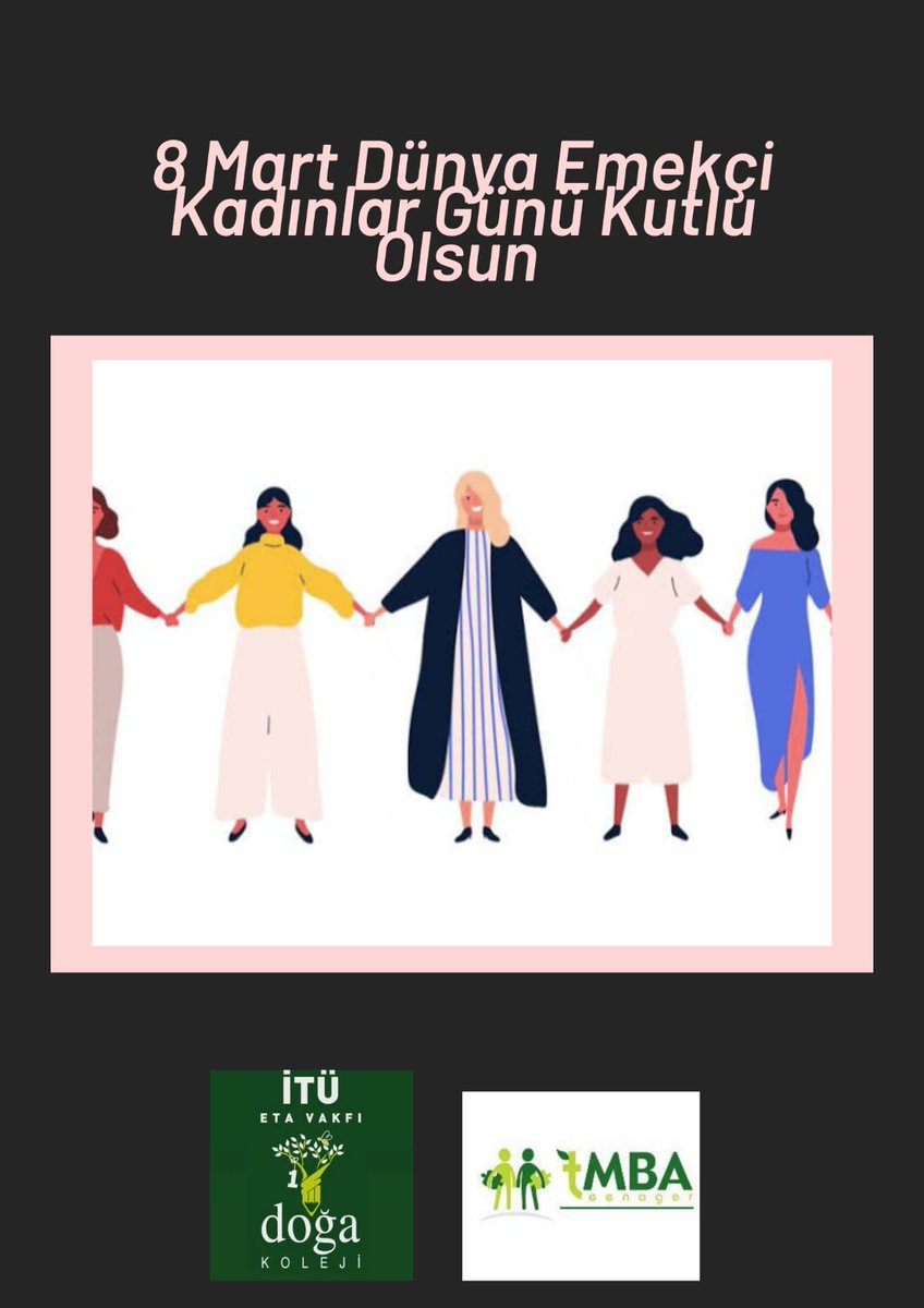 8 Mart Dünya Emekçi Kadınlar Günü Kutlu Olsun <a href="/BetulErok/">Betül EROK</a> <a href="/EsraBABAGUR/">Esra BABAGÜR</a> @JalanGK <a href="/CevizlibagDoga/">Doğa Koleji Cevizlibağ Kampüsü</a> <a href="/cvzlibgdogaTmba/">İTÜ ETA Vakfı Cevizlibağ Doğa Koleji t-MBA</a>