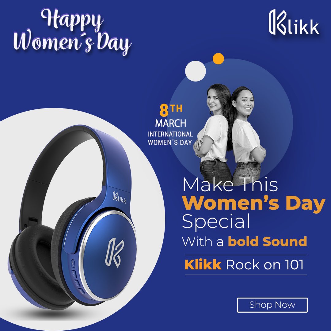 KlikkTech's tweet photo. "No other creature in the universe is as good and beautiful as women. You deserve the utmost love and respect.
"Wishing all the lovely and beautiful ladies, happy women’s day. Keep a proud smile on your face." #WomensDay #internationalwomensday2021 #ABoldSound #KlikkRockOn101 https://t.co/14ix8QZInn