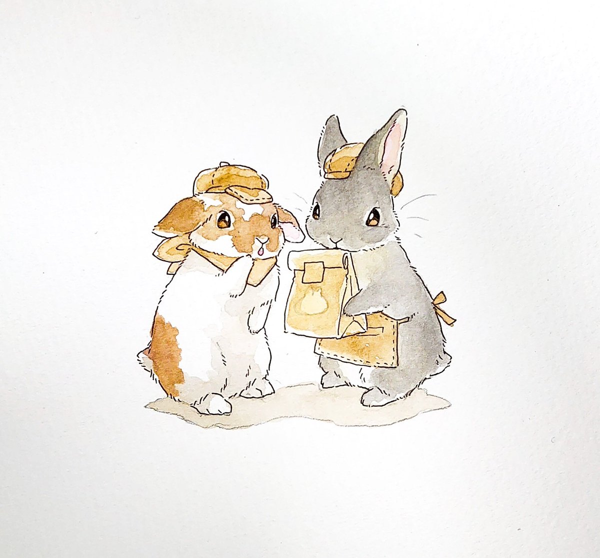 「おっちょこちょいなうさぎ喫茶☕

??あれ?誰のだろう?

┈┈┈┈˙˚ʚ?ɞ˚」|VeryBerry うさぎ星さん4/8-9出展のイラスト