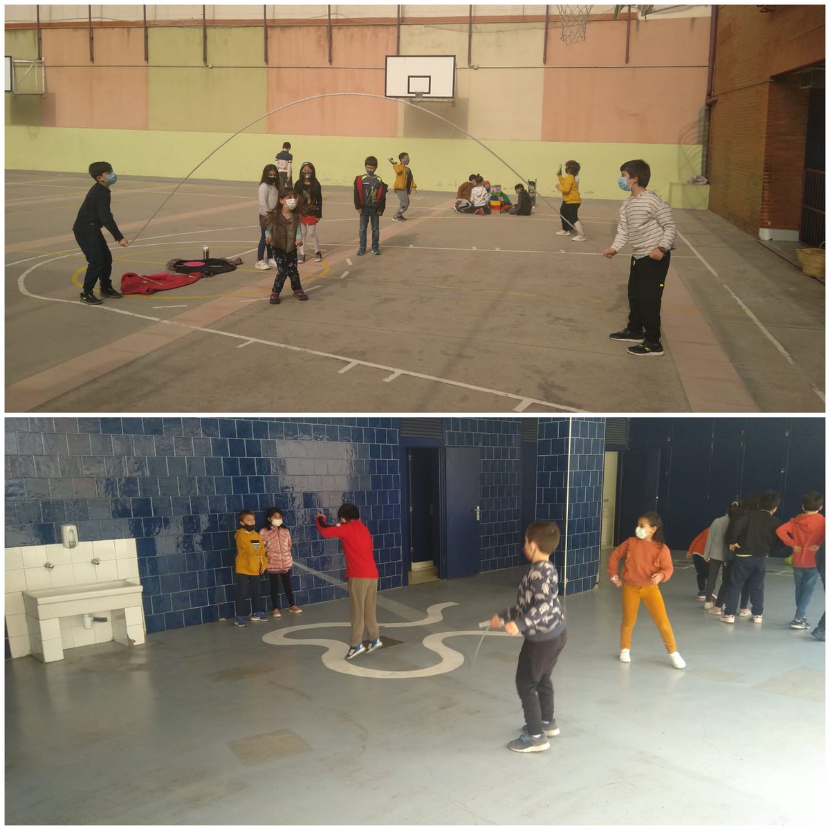 EscPublicaSAFA's tweet photo. Hem estrenat jocs de pati a la comunitat de #mitjans.
Estem súper contents!
#projectepati #convivència
#1r #2n #3r #grupsbombolla https://t.co/1vVnDCF40l