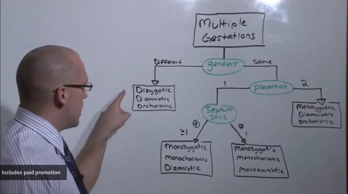 فيديو مفيد جدًا راح يختصر لك وقت لفهم multiple gestation (twins) 👌
يوضّح الفرق بين ٤ أنواع مع ذكر المخاطر. 

رهيب 🤩⬇️: 
youtu.be/u6GyXIhcd5I