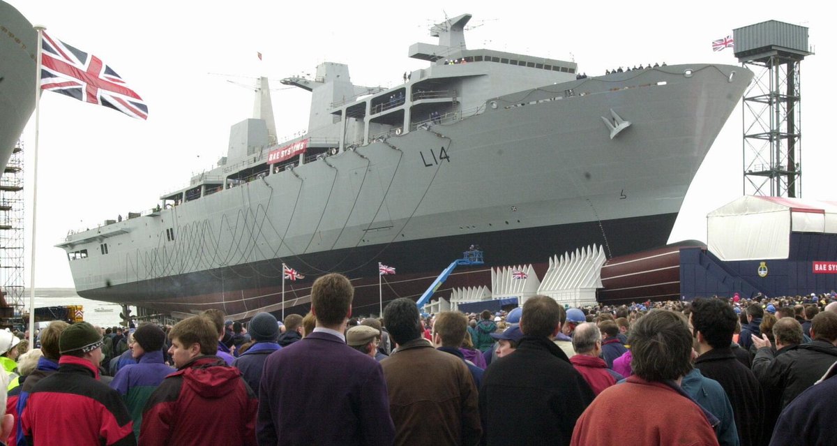 NavyLookout's tweet photo. This week @hms_albion to celebrate 20 years since she was launched at @BAES_Maritime in Barrow
https://t.co/B22ZBw650t https://t.co/x4rxcSqika