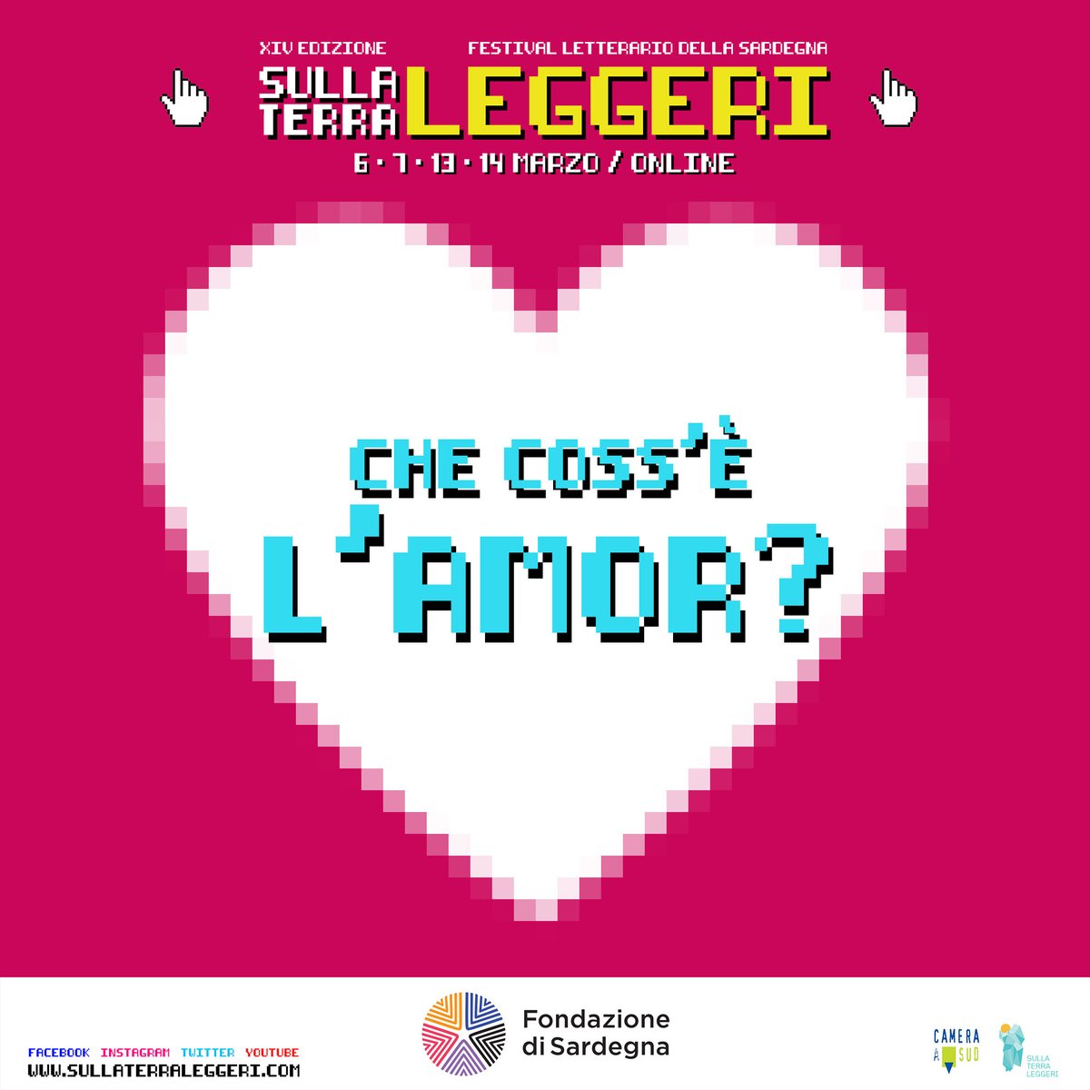 Qual è la tua definizione dell'amore? 
La verità sull’amore, quella che chiedeva Auden, non la conosciamo nemmeno noi, però proviamo a ragionarci, a interrogarci, per riflettere e giocare insieme.
#SullaTerraLeggeri torna oggi, domenica 7 marzo, in diretta su fb e youtube