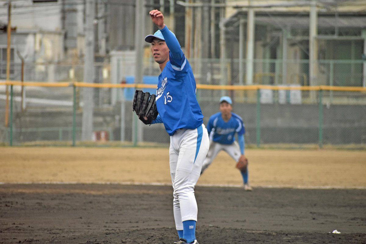 jumbonokachi511's tweet photo. 至学館大 後藤 大輔 投手（犬山、3年）

最終回に登板し三振2つを含む3人できっちりと打ち取りました。ストライク先行で球威で圧倒。MAX136kmくらいだったと思いますが、それ以上の球威を感じました。
今年は良さそうですね。 https://t.co/d9z6lo1BKN
