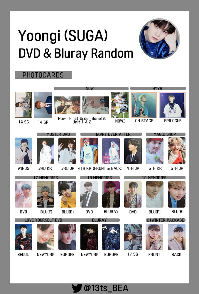 BTS ユンギ MAGIC SHOP トレカ SUGA DVD Blu-ray | www.fleettracktz.com