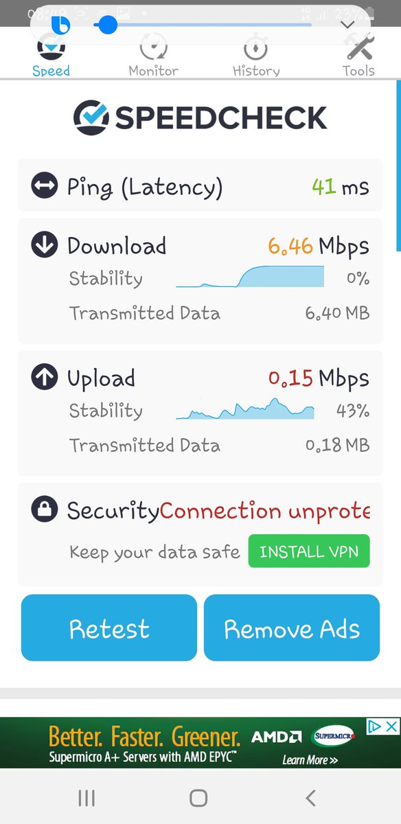 djidave77's tweet photo. @virginmedia Nope. Down for a couple of weeks now. We pay for 200mb. We get 6. Do your customer service help.... no. https://t.co/R2qp3uWsR3