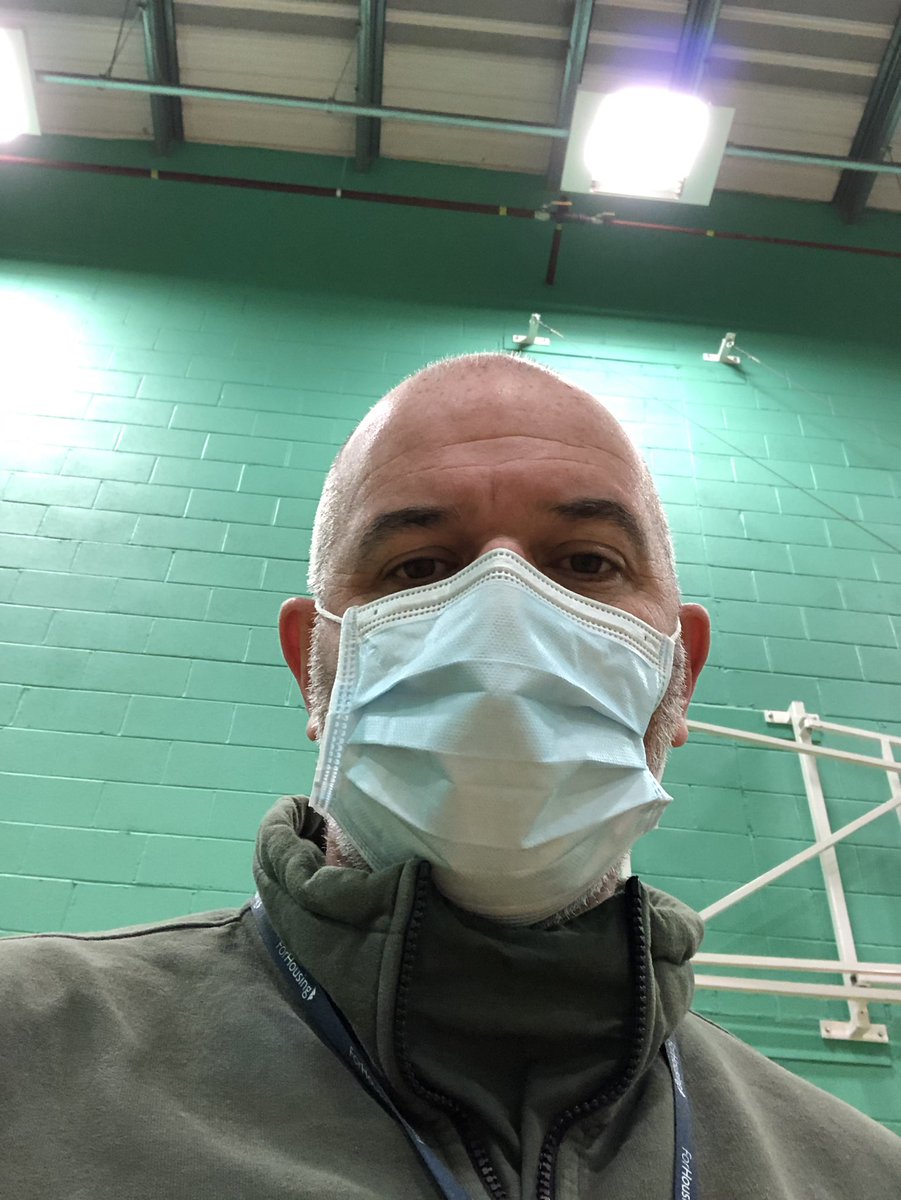 Start of Sunday morning vaccination shift in Irlam <a href="/ForHousing/">ForHousing</a> supporting through volunteering